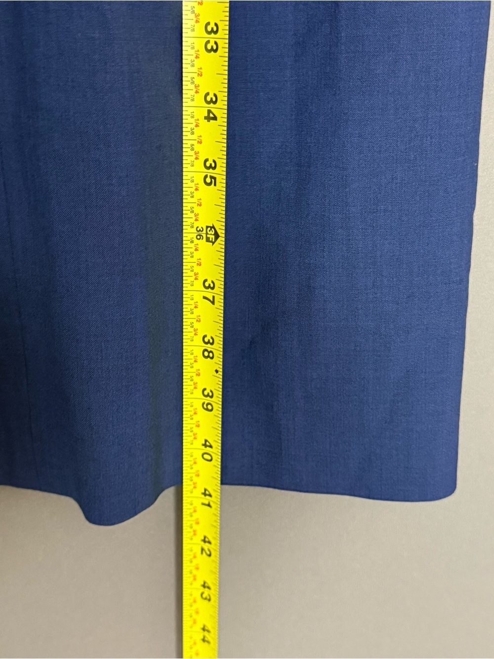 Theory Wool V-Neck Sheath Dress Women Blue Size 6 Corpcore Career - Picture 7 of 8